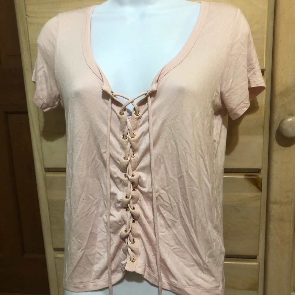 Aeropostale Lace Up Shirt